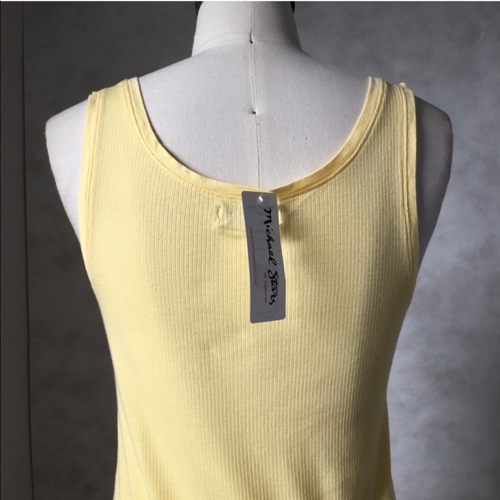 🇺🇸 MICHAEL STARS RIB SCOOP TANK TOP e470,472-6 - Picture 5 of 8